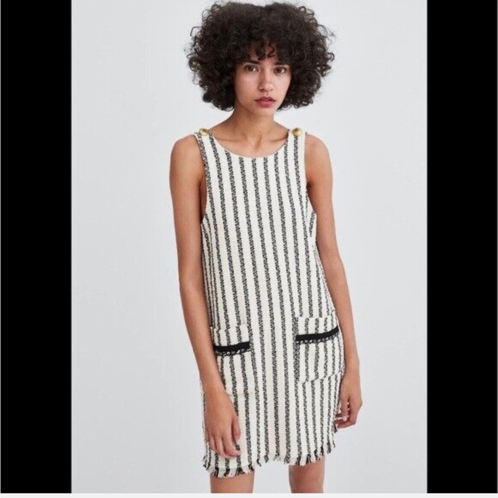 Zara TRF Tweed Dress